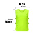 thumbnail image 4 of Advancent Chaleco de entrenamiento, ropa deportiva de malla de fútbol, camisetas profesionales, camiseta de baloncesto transpirable para Uniforme atlético Naranja, 4 of 6