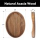 thumbnail image 2 of Bandeja de servir KITEISCAT de madera de acacia, 43 x 33 cm, con asas, 2 of 7
