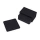 thumbnail image 1 of posavasos de fieltro absorbentes de agua, almohadilla aislante gruesa no tejida, plegable, multiusos, para fiestas en casa, color negro, 1 of 7