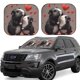 thumbnail image 1 of Fotbe Heart Guinea Pig Couple Juego de 2 Piezas de Parasoles para Parabrisas | Bloqueador Solar para Auto | Accesorios Plegables para Protección Solar Interior-Medium, 1 of 6