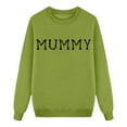 thumbnail image 2 of Riforla Family Pajamas Mom Funny Prints Sweatshirts for Family Long Sleeve Xmas Cute Pullover for Kids Mama Dad Matching Outfit for Festival Party Sweatshirt Pajamas for Women Green_006 M, 2 of 5