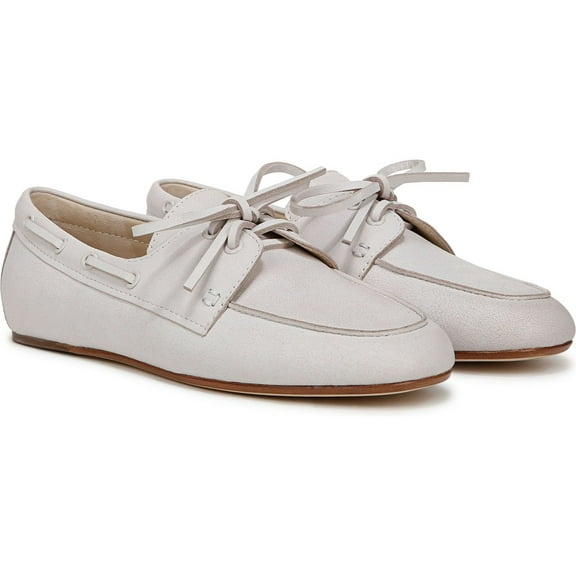 Vince Women's Marin Boat Shoe White/Sabbia 9M