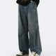 thumbnail image 1 of Pantalones vaqueros largos para hombre, informales, de otoño, de color liso, con pliegues, de poliéster, 1 of 5
