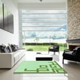 thumbnail image 7 of Ahgly Company Machine Washable Indoor Rectangle Transitional Green Area Rugs, 3' x 5', 7 of 7