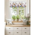 thumbnail image 6 of Kitchen Valances for Window, Farm Watercolor Butterfly Flower Light Filtering Rod Pocket Valance Curtain, Spring Sunflower Hydrangea &nbsp;Short Curtains Window Topper for Bedroom 42x12in, 6 of 9