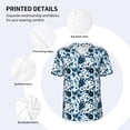 thumbnail image 3 of KLL Daisies Flowers for Men's Baseball Shirts,Short Sleeve Casual Shirts Button Down Shirt for Men Beach Summer Wedding Shirt-Medium, 3 of 7