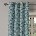 thumbnail image 2 of Ambesonne Paisley Grommet Curtain, Persian Curved Tip Motif, 50" x 108", Dark Blue Beige, 2 of 6
