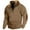 Khaki, variant on Kagetolytai Mens Hoodie Sweatshirts Men's Vintage High Neck Top Half Zip Sports Long Sleeve Sweater Mens Hoodies Clearance Blue 3X