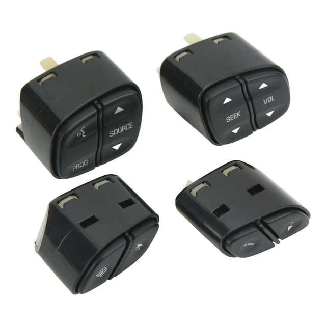 Interruptor de volumen de radio en el volante, 4 piezas Interruptor de volante Botón de control del volante Juego de botones del interruptor del volante Creado magistralmente