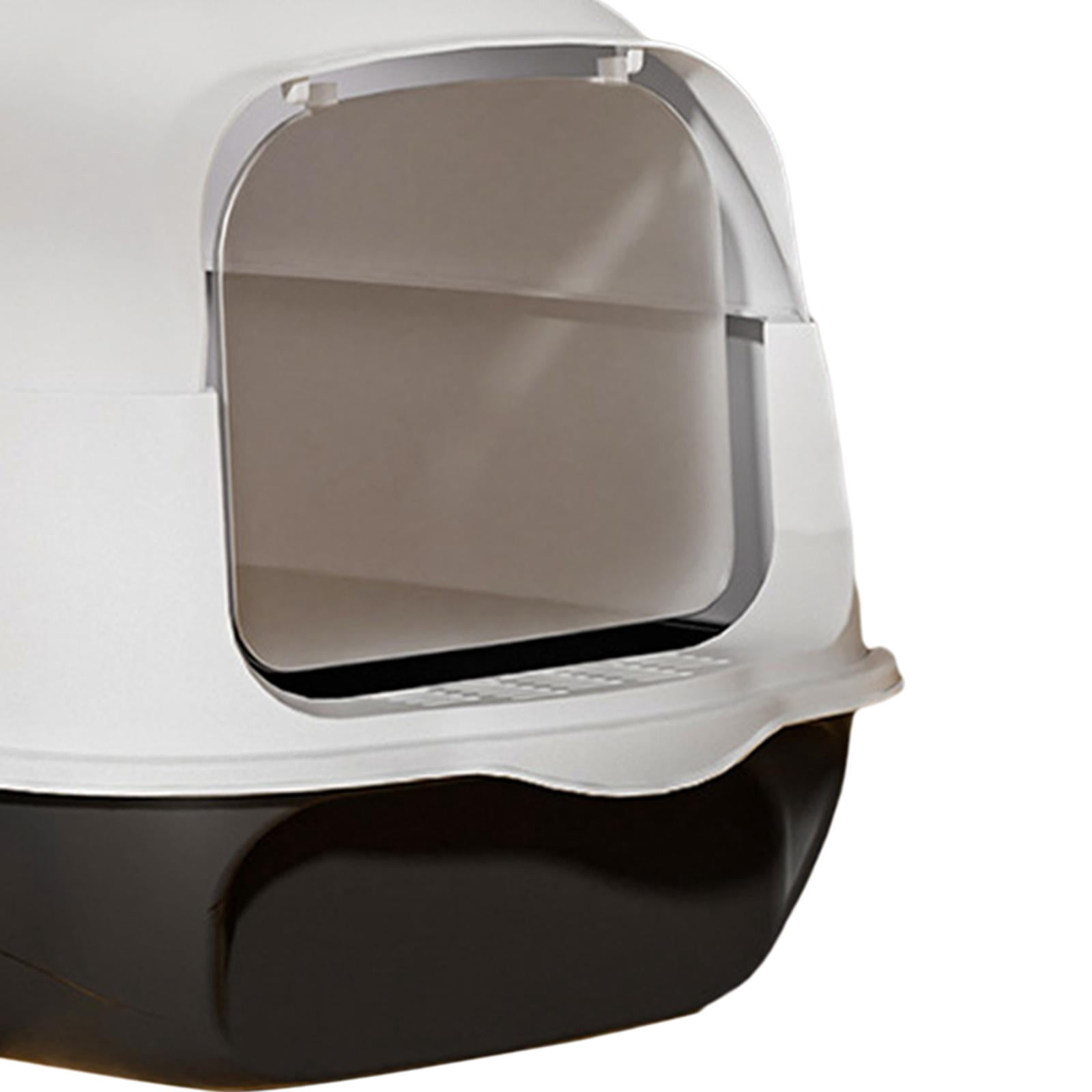Bvdfgk Enclosed Cat Litter Tray Cat Litter Boxes Detachable Kitten Potty Pan Cat Litter Black