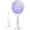 White, variant on Electric Fly Swatter 4000V Bug Zapper Racket Dual Modes Mosquito Killer with Purple Mosquito Light Rechargeable for Indoor Home Office Backyard Patio Camping