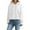 White, variant on ZSQDM Women's Zip Up Hoodie Women's Oversized Batwing Sweaters 2026 Fall Outfits Trendy Crewneck Knit Side Slit Fashion Pullover Tops Dog Sweater Man Blending Sweatshirt