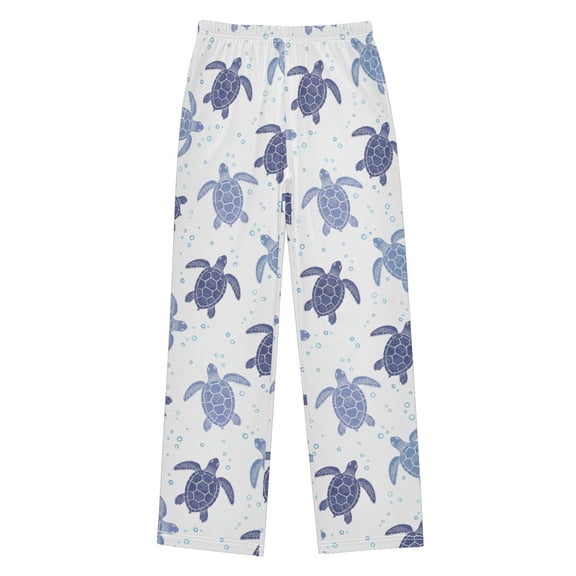 Sea Turtle Blue Sea Animal Pajama Pants Soft and Lightweight Elastic Waistband Pajama Pants