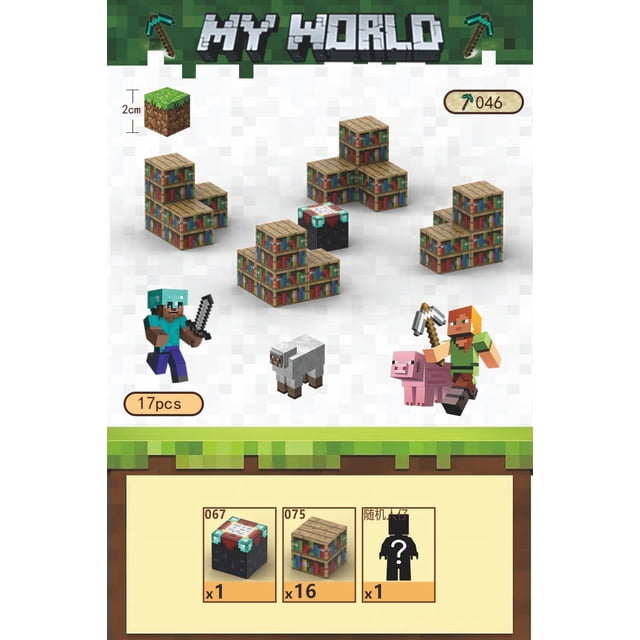 Minecraft Magnetic Box Teenager Assembled Game Building Block Toy-SinKeeU