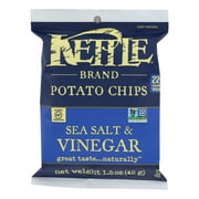 Kettle Brand Potato Chips - Sea Salt and VineGarlic - 1.5 oz - case of 24