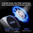 thumbnail image 2 of Plextone MX2 Cooler 30W Magnetic Semiconductor Radiator 3 Temperature Setting 9-Blade Silent Fan Blades, 2 of 5
