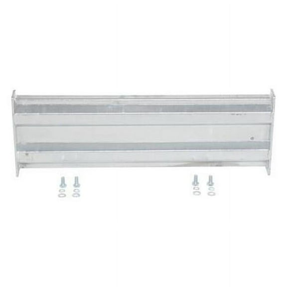 Vestil GR-F2R-BO-3-HDG 30 in. Galvanized Steel 2 Ribbed Bolt-On Style Guard Rail, Gray