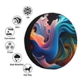 thumbnail image 4 of Sikiie Vibrant Fluid Motion Art PVC Leather Spare Tire Wheel Cover Spare Tire Cover, for Car Truck SUV Camper Trailer Universal Fit(14-17in)-14 inch, 4 of 6