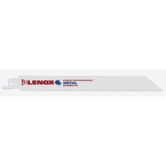 3 Pack Lenox 20578-818R 8" x 3/4" x 0.035" 18-TPI Metal Cutting Bi-Metal Reciprocating Saw Blades 5 per Package