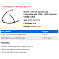 thumbnail image 2 of Return Left Fuel Injector Line - Compatible with 2004 - 2007 GMC C4500 Topkick 2005 2006, 2 of 2