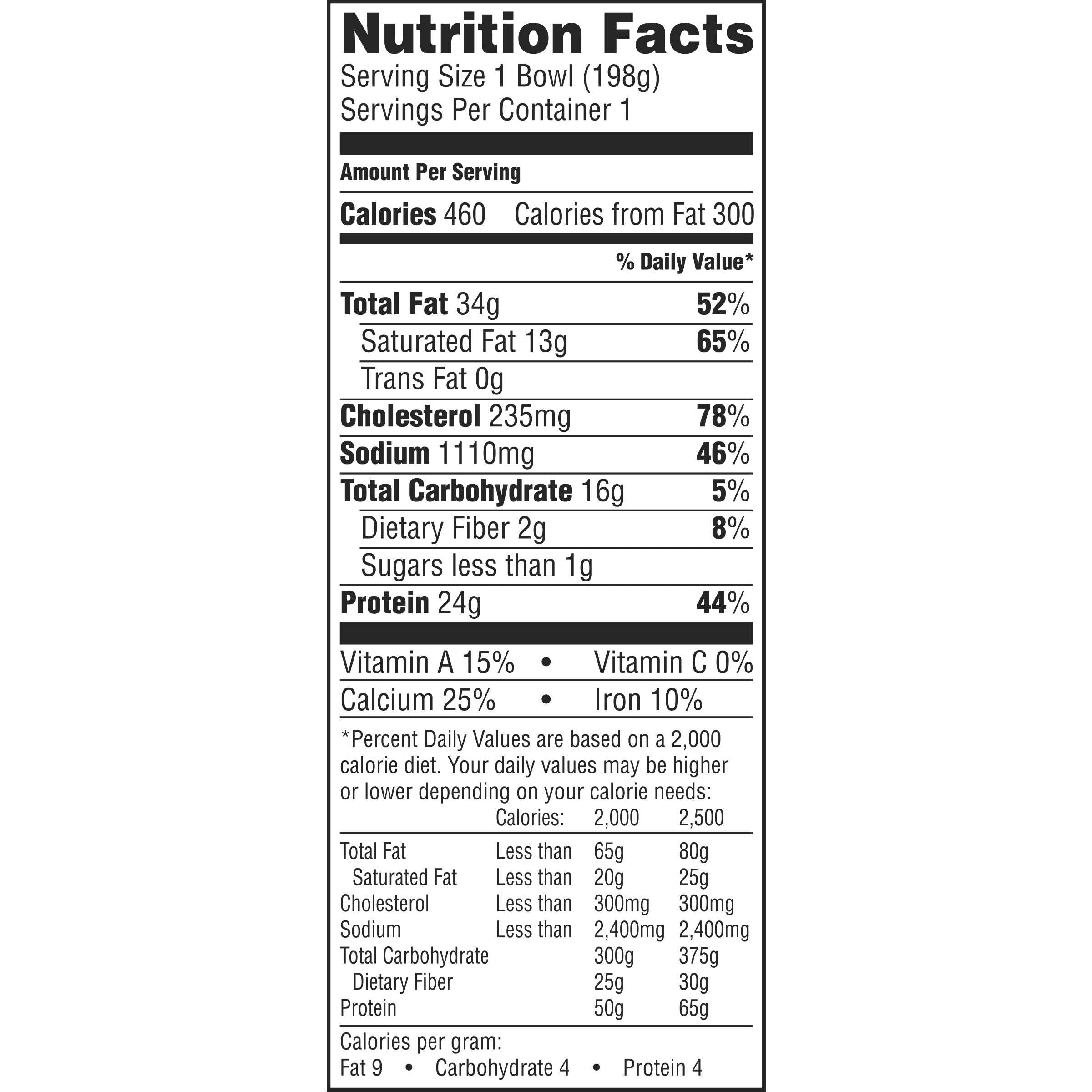 Jimmy Dean Breakfast Bowl Nutrition Facts Nutrition Ftempo