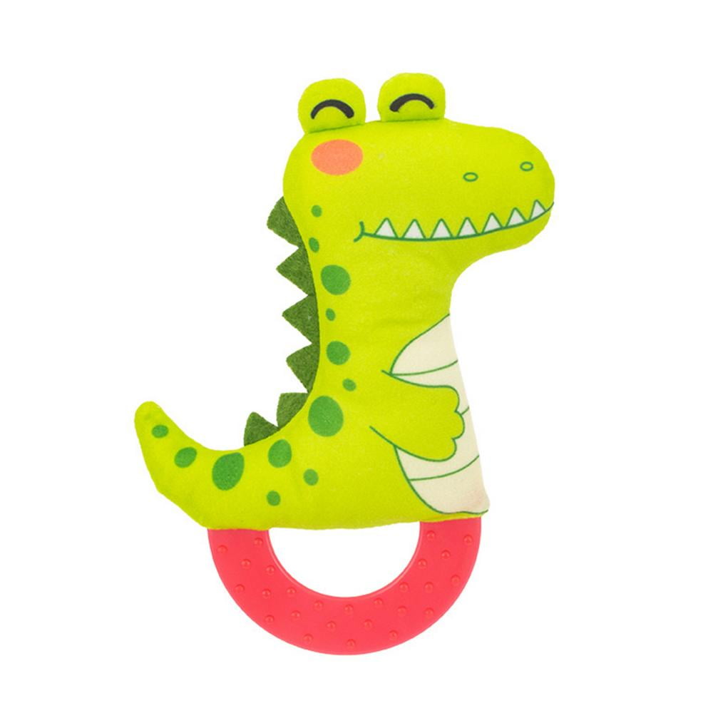 Ibaste Kid Rattles Sound Toys Colorful Kid Rattle Infant Toy CrocodileDeerElephant Kid Toys Lightweight Soft Wrist Rattle for Babies Sensory Kid Toy
