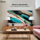 thumbnail image 3 of Cuadro Decorativo Canvas Canvas Revolution Abstracto Río Oro Turquesa 120x60, 3 of 3