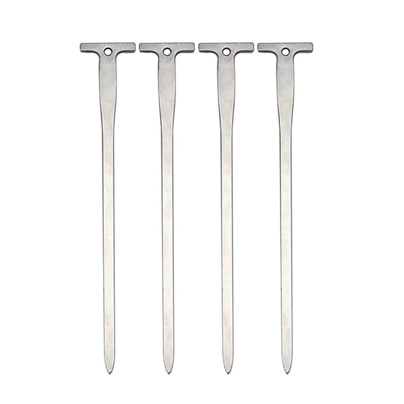 BIBABLYKE Camping Tent Pile, Stainless Steel Canopy Tent Ground Peg Canopy Garden Peg Fixed Spikes, Used to Support Camping Tent