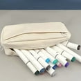thumbnail image 2 of Btomtd Versatile Pencil Cases Expandable Pencil Pouches for Desk Storage Multi Use Pencil Bags, White, 2 of 6