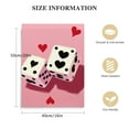 thumbnail image 2 of Nawypu Pink Retro Devils Roll The Dice Canvas Wall Art， Lucky Number 6 Game Room Posters Prints,colorful Cute Funky Girl Wall Decor Aesthetic Dormitory Bedroom Painting, 2 of 5