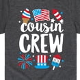 thumbnail image 3 of Instant Message - Cousin Crew July 4Th - Toddler & Youth Short Sleeve Graphic T-Shirt, 3 of 6