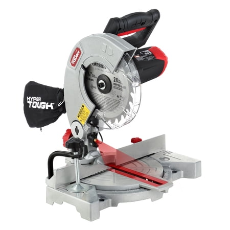 HYPER TOUGH 9 AMP 7-1/4 INCH CORDED COMPOUND MITER SAW WITH LASER GUIDE, NEW CONDITION