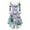 Light Blue, variant on Christmas Dresses for Women Women's Fashion Elegant Autun And Winter Long Sleeve V-Neck Christmas Print Dress for Holiday Party,Blue,S