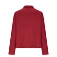 thumbnail image 3 of IMENGL Veste Zippée à Manches Longues en Daim Décontracté moto, Rouge M, Taille M-TG, 3 of 5