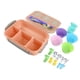 thumbnail image 4 of Juego de 16 Uds Bento Box reutilizable 1300ml 4 compartimentos lonchera para adultos con cuchara para almuerzo de frutas rosa, 4 of 10