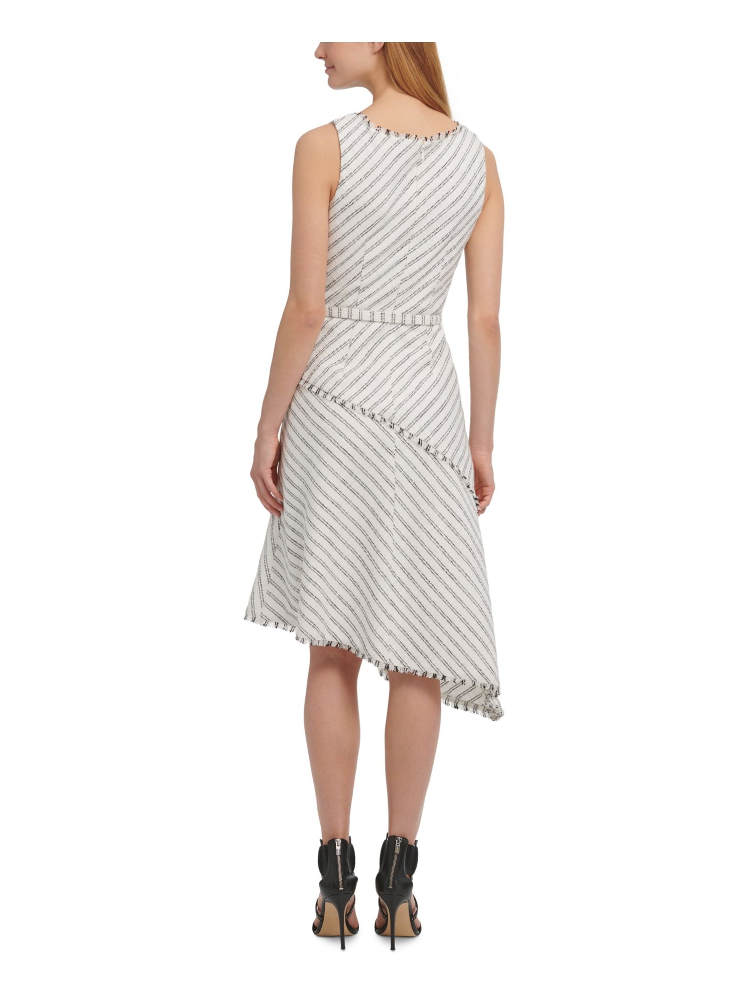 dkny belted dress