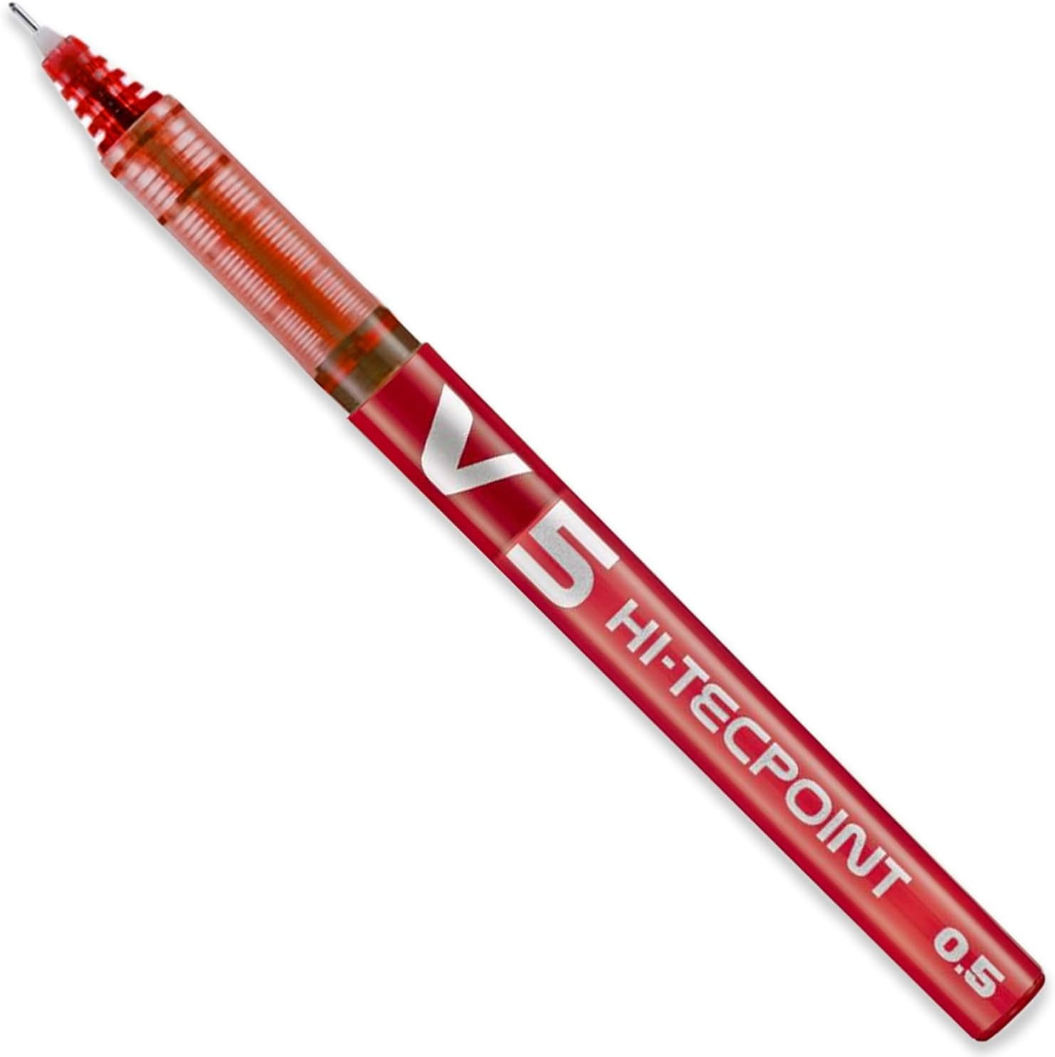 Pilot V5 Hi-Tecpoint Rollerball Pen - Fine 0.5mm Nib - 1 of Each Color - Pack of 7