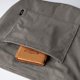 thumbnail image 4 of Tote bag de pana gris con cordón impermeable con cremallera, 4 of 5