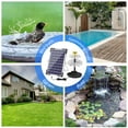 thumbnail image 2 of fountain,Solar Pump Nozzles Built-in 1500mah Pump Pond Pool With 12 Led Pool Fish 12 Led 9 6w And Powered Water Pump Solar Powered Water Pump Bath With Black BSV-SP006L, 2 of 6