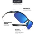 thumbnail image 3 of Xagger Polarized Sports Sunglasses for Men Women UV400 Wrap Around Baseball Softball Running Sun Glasses, 3 of 6