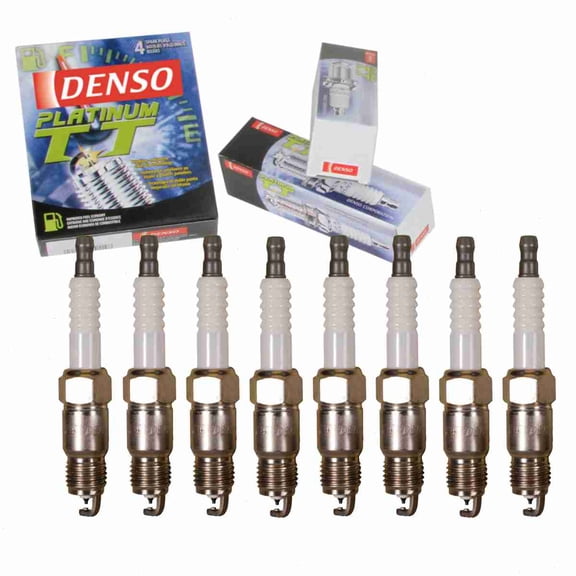 8 pc DENSO Platinum TT Spark Plugs compatible with Chevrolet Tahoe 5.7L V8 1995