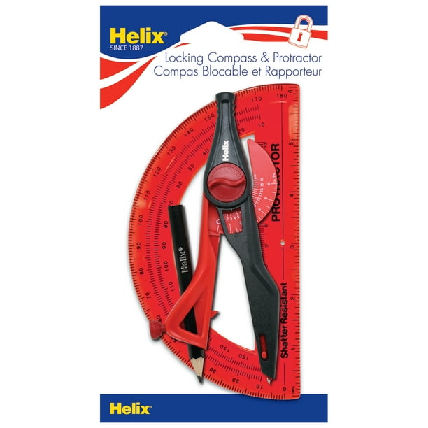 Helix Protractor & Compass Set