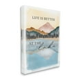 thumbnail image 3 of Stupell Industries Better At Lake Phrase Graphic Art Gallery Wrapped Canvas Print Wall Art, Design by JJ Design House LLC, 3 of 7