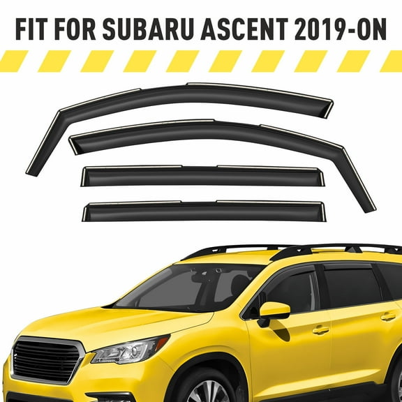 AEROGUYS Extra Durable Window Deflectors In-Channel Window Visors Rain Guards Fit for Subaru Ascent 2019-2026, Sun Visors, Wind Vent for Shades, Exterior Car Accessories - 4 pcs. AG0908