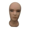 thumbnail image 2 of TOOYFUL Male Bald Mannequin Head Manikin s Head Stand s Displaying Making Styling Holder Display Model for Shopping Mall HL02, 2 of 10