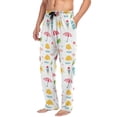 thumbnail image 5 of Men's Sleep Pants Lightweight Pjs Sleepwear Comfortable Lounge Pants Bottom Pants with Pocket Summer Pattern, 5 of 7