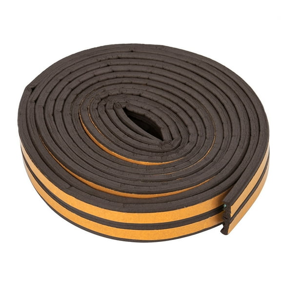 Taicans Foam Weather Stripping Tape 3.3ft,Self-Adhesive I-Type Door Seal (9x2mm),Noise Reduction,Waterproof,Brown/4 Colors,Easy Install for Windows & Sliding Doors‌