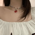 thumbnail image 1 of Collar de cuentas lindo y retro con diseño de nicho elegante y a la moda hecho a mano para niña, dulce vecina retro, 1 of 2