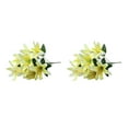 thumbnail image 1 of VONKY Faux Lilium With Realistic Appearance Low Maintenance Artificial Flowers yellow 2Set, 1 of 6