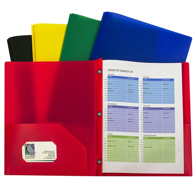 C-LINE (2 PK) Assortiment de Deux Poches en POLY
